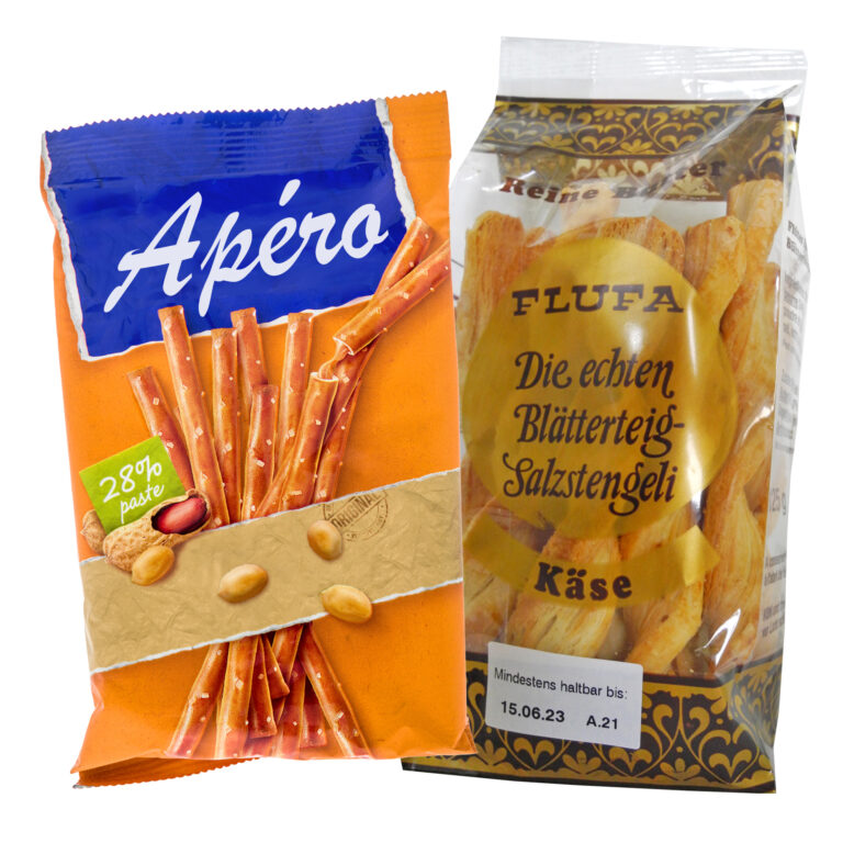 Salzstangen und Butterstangen