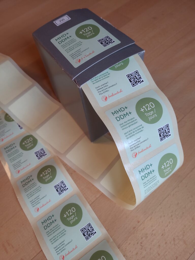 Bestellung von Etiketten